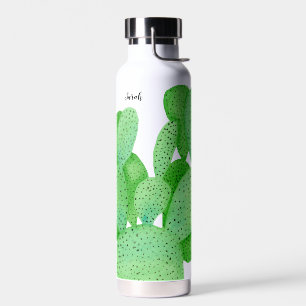 Botella De Agua Guión de Cactus de Pear con Pena