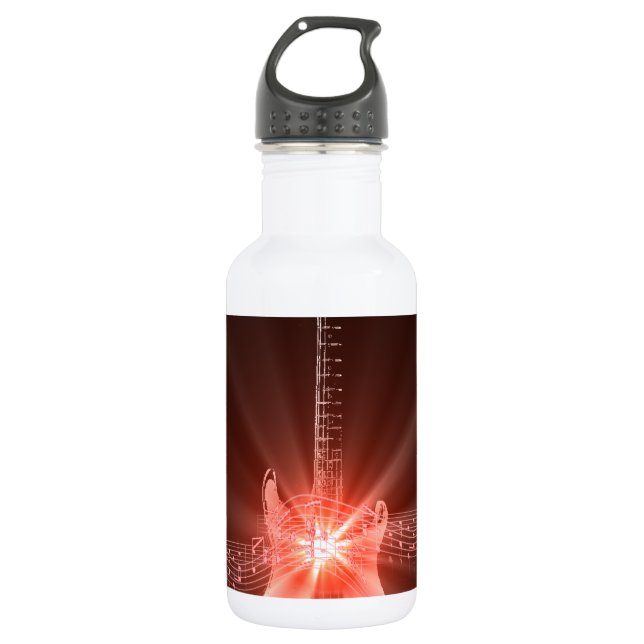 Botella De Agua Guitarra ardiente (Anverso)