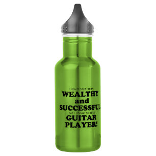 Botella De Agua Guitarra rica y exitosa