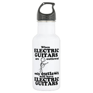 Botella De Agua Guitars eléctricos prohibidos