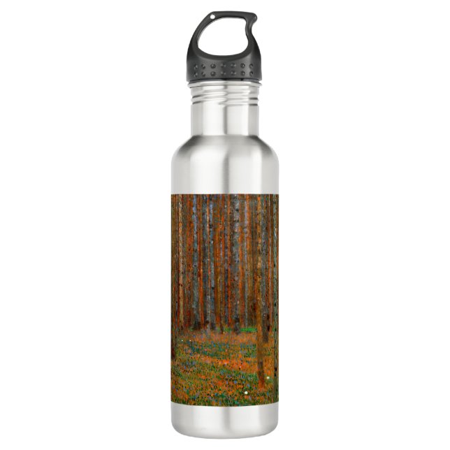 Botella De Agua Gustav Klimt - Bosque Pino de Tannenwald (Anverso)