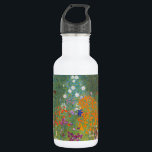 Botella De Agua Gustav Klimt Flor Jardín Naturaleza<br><div class="desc">Un bonito cuadro del jardín,  un cuadro clásico de Gustav Klimt,  llamado Cottage Garden,  o Bauergarten,  1907,  que se encuentra cerca de un jardín de flores,  un cuadro de flores de colores.</div>