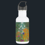 Botella De Agua Gustav Klimt Flor Jardín Naturaleza<br><div class="desc">Un bonito cuadro del jardín,  un cuadro clásico de Gustav Klimt,  llamado Cottage Garden,  o Bauergarten,  1907,  que se encuentra cerca de un jardín de flores,  un cuadro de flores de colores.</div>