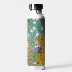 Botella De Agua Gustav Klimt - Jardín de flores