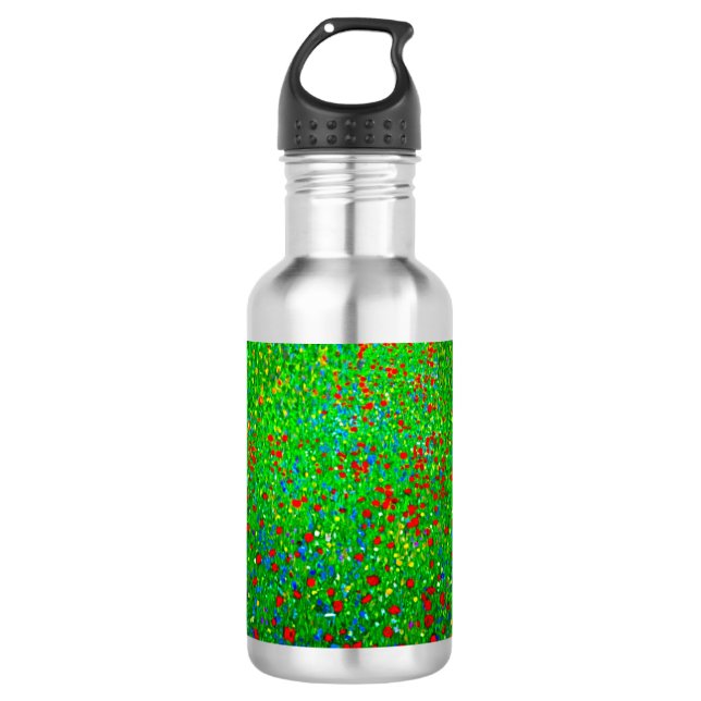 Botella De Agua Gustav Klimt Poppy Field (Anverso)