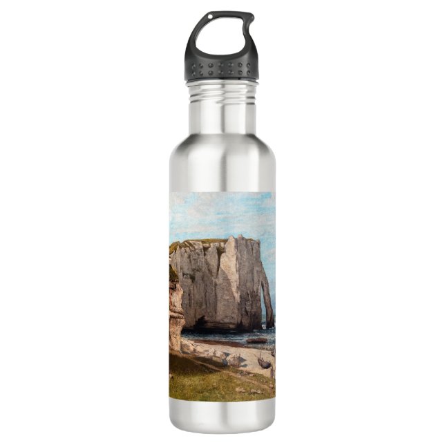 Botella De Agua Gustave Courbet - Acantilados en Etretat después d (Anverso)