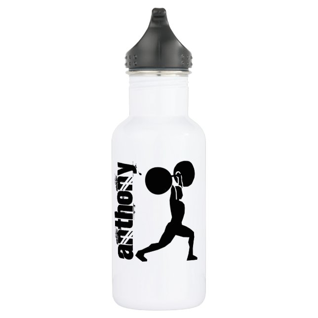 Botella De Agua Gym Bodybuilder Personalizado (Derecha)