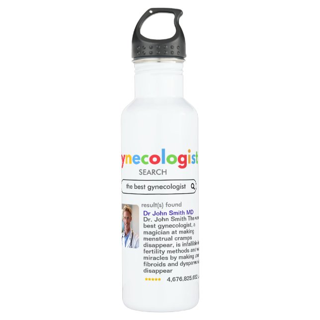Botella De Agua GYNECOLOGIST obstetrician doctor google search (Anverso)