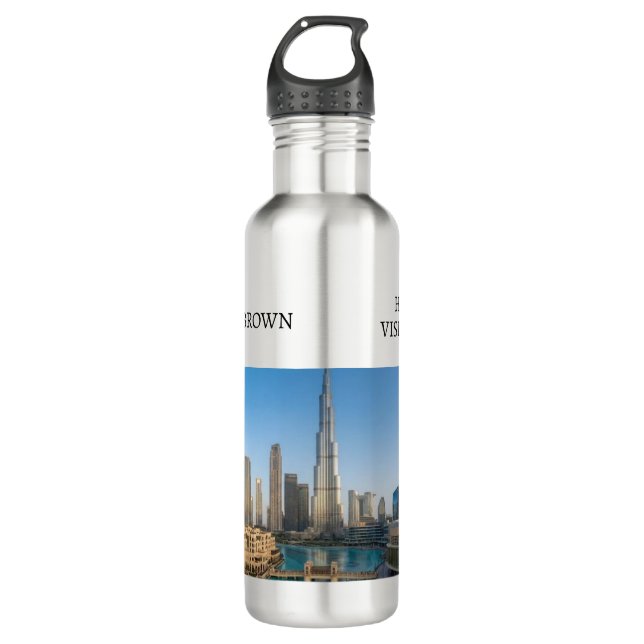 Botella De Agua Habibi Come To Dubai Travel Souvenir Personalised (Anverso)