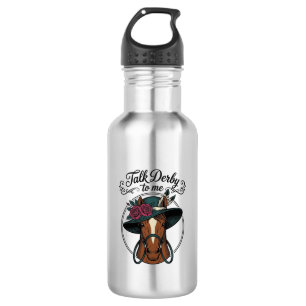 Botella De Agua Habla Derby Conmigo Diseño de Sombrero de Caballo 
