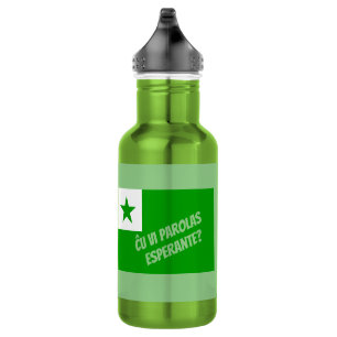 Botella De Agua ¿Habla Esperanto?