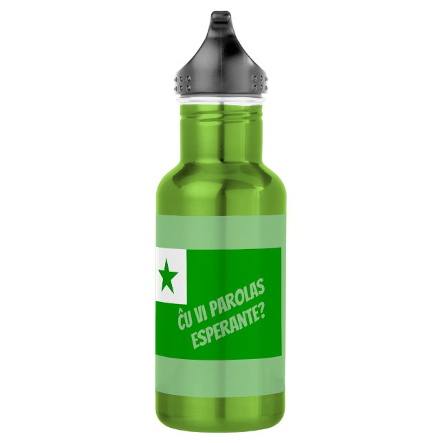 Botella De Agua ¿Habla Esperanto? (Derecha)
