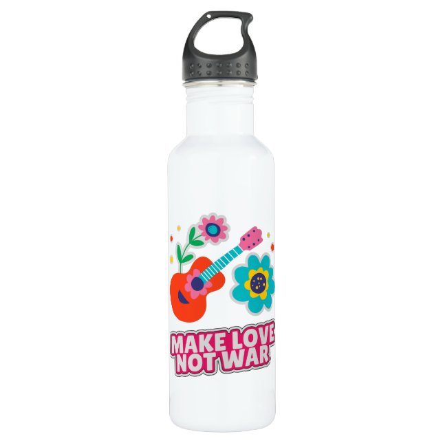 Botella De Agua Hacer que el amor no sea la guerra (Anverso)