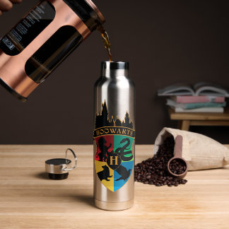 Botella De Agua HACIENTES™ Castillo Escudo Insignia para el Orgull