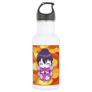 Botella De Agua Hada de Kokeshi, por Nekoni