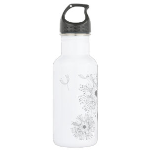 Botella De Agua Haga un diente de león del deseo