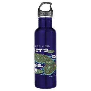 Botella De Agua "Hagamos esto", lagarto - El Lotus blanco