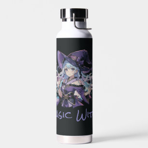 Botella De Agua Halloween/Bruja/púrpura