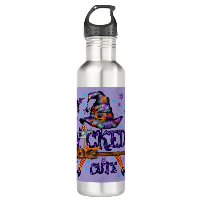 Botella De Agua Halloween Curte Wicks Witch (Anverso)