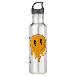 Botella De Agua Halloween Cute Naranja ☜ fantasma