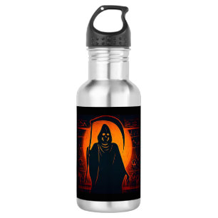 Botella De Agua Halloween de Grim Reaper egipcio 1
