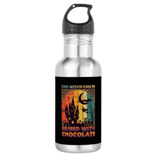Botella De Agua Halloween Esta Bruja Puede Ser Sobornada Chocolate