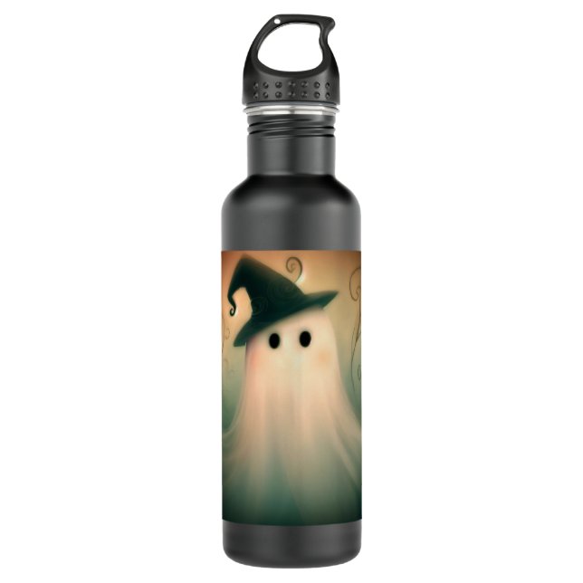 Botella De Agua Halloween/Fantasma/Caída/Ornamento caprichoso (Anverso)