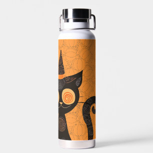 Botella De Agua Halloween/gato/calabaza/otoño