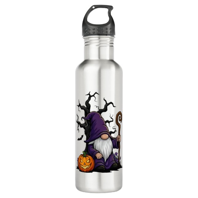 Botella De Agua Halloween Gnome Water Bottle (Anverso)