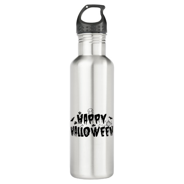 Botella De Agua Halloween Happy (Anverso)
