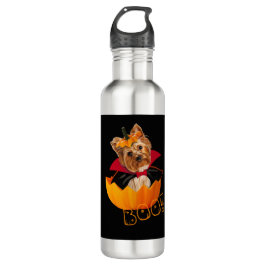 Botella De Agua Halloween linda calabaza de perro de Yorkshire ter