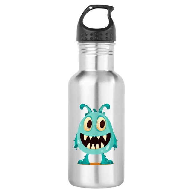 Botella De Agua Halloween/Monstruo/personalizado (Anverso)