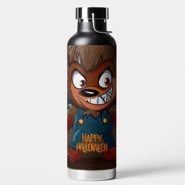 Botella De Agua Halloween/otoño/Werewolf/Personalizado (Izquierda)