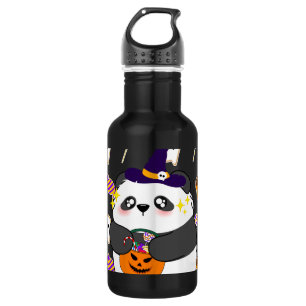Botella De Agua Halloween Panda Bebé Lindo Truco o Trato