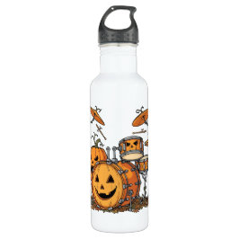 Botella De Agua Halloween Pumpkin Drum Set