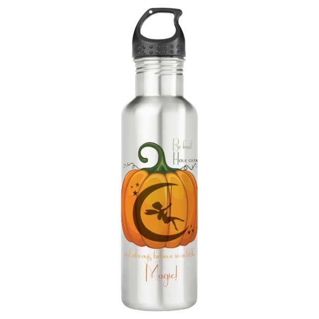 Botella De Agua Halloween Pumpkin Fairy design (Anverso)
