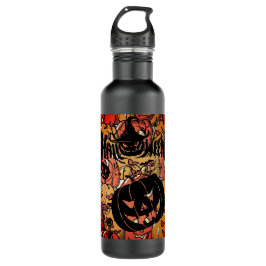 Botella De Agua Halloween, Pumpkins Party, Black Pink
