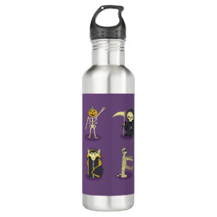 Botella De Agua Halloween Skeleton Dracula Mummy Grim Reaper