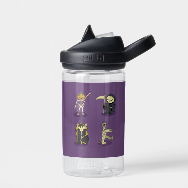 Botella De Agua Halloween Skeleton Dracula Mummy Grim Reaper (Izquierdo)