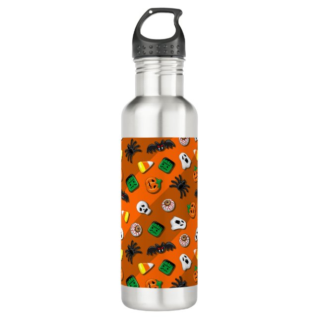 Botella De Agua Halloween Spooky Candies Fiesta (Anverso)