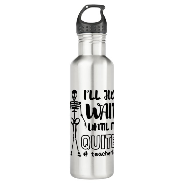 Botella De Agua Halloween Teacher Fall Teacher (Anverso)