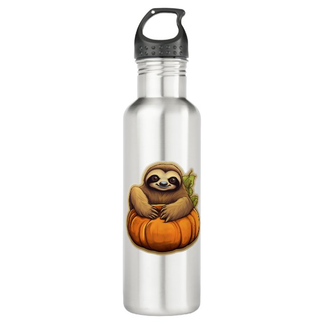 Botella De Agua Halloween temático espumoso camiseta sobredimensio (Anverso)
