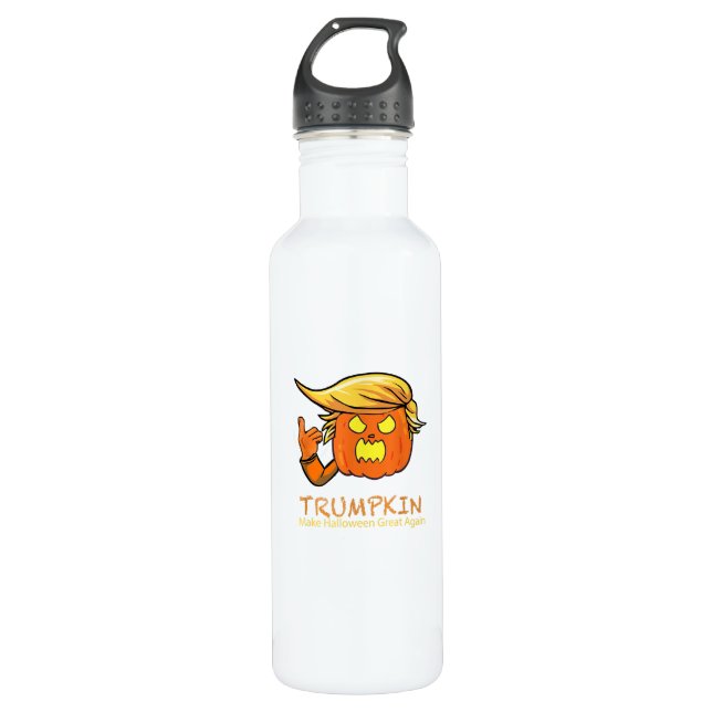 Botella De Agua Halloween Trumpkin Funny - Diseño de Disfraces Clá (Anverso)
