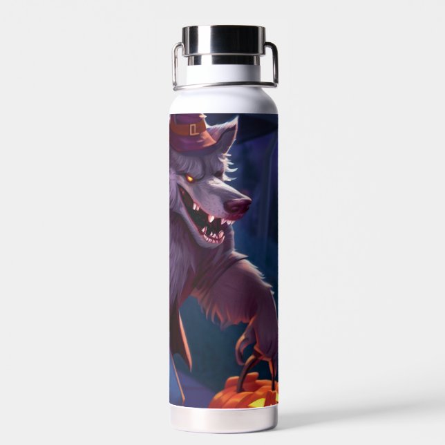 Botella De Agua Halloween/werewolf/otoño/otoño (Atrás)