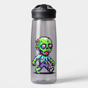 Botella De Agua Halloween zombie divertido de 8 bits