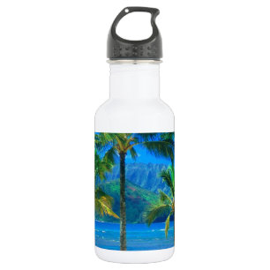 Botella De Agua Hamaca Kauai Hawaii de la playa
