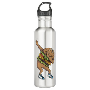 Botella De Agua hamburguesa divertida
