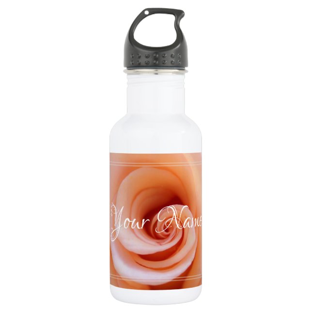 Botella De Agua HAMbyWG - Rosa de Peach (Anverso)