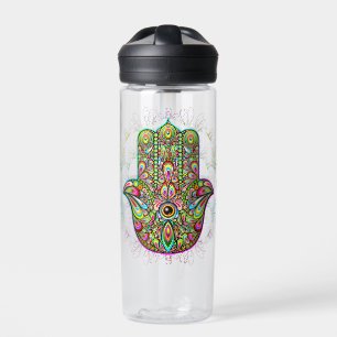 Botella De Agua Hamsa Fatma Hand Psychedelic Art