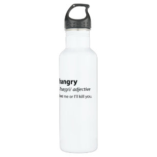 Botella De Agua Hangry Funny Dictionary Definition
